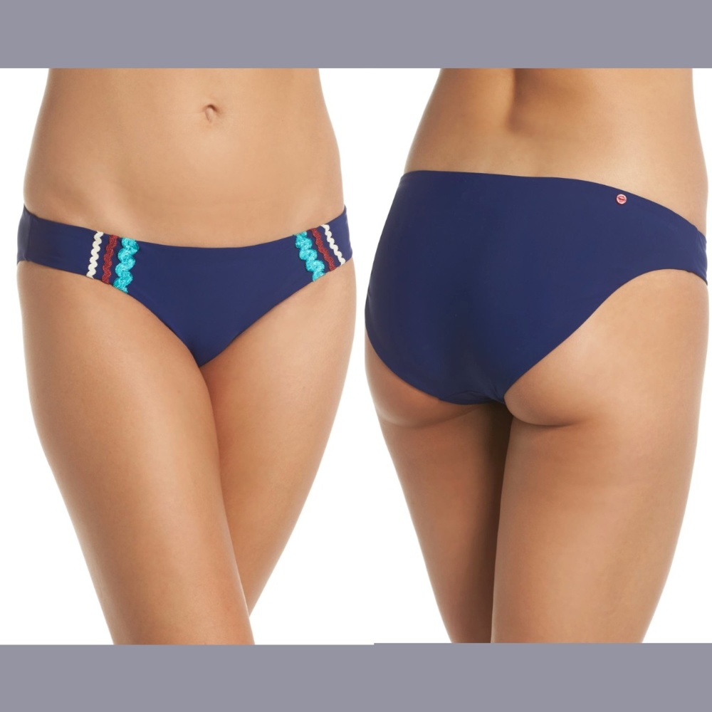 NEW Red Carter Rickrack Hipster Bikini‎ Bottoms [ XS (4 US) ]